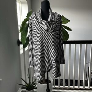 The Limited Convertible Cardigan‎ Black White Cardigan Sweater Size Small NWT